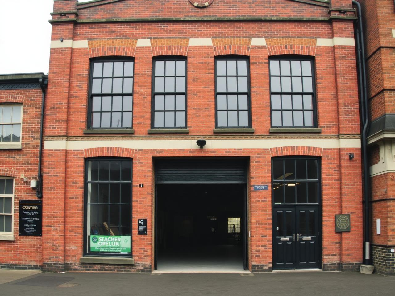 Brick studio facade